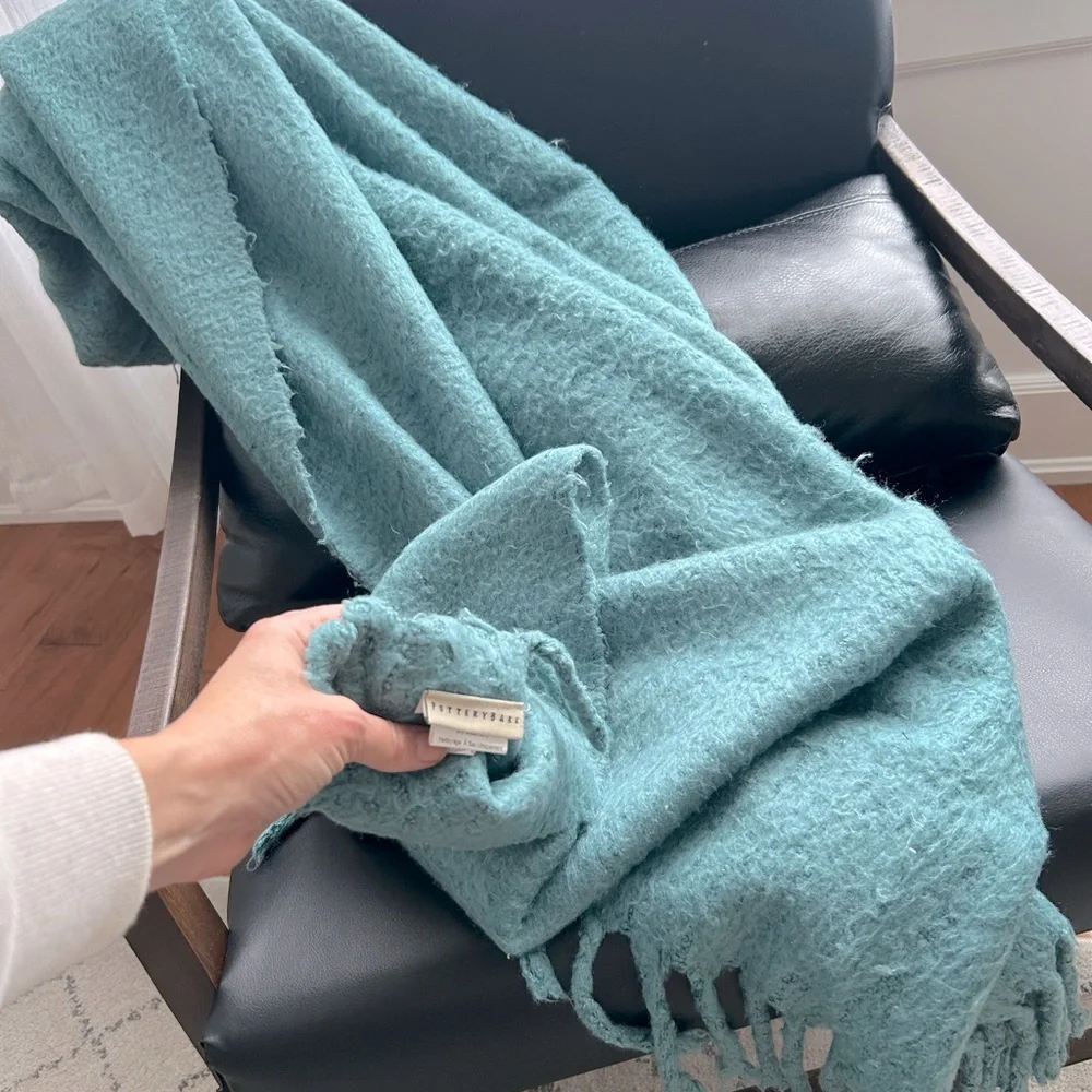 Pottery Barn Turquoise Throw